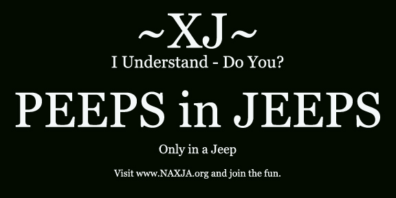 Peeps in Jeeps Bumper Sticker